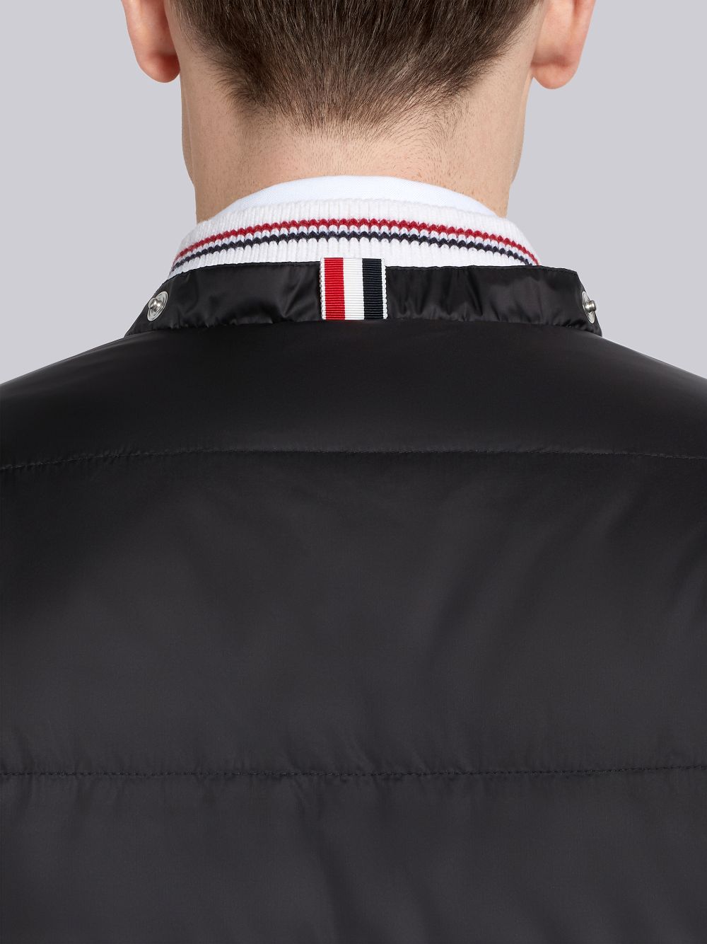 Black Men Thom Browne Down-filledmatte Nylon 4-bar Snap-front Coats | WYQ69Z65394