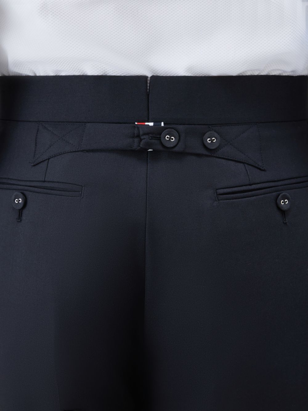 Black Men Thom Browne Twill Classic Backstrap Pants | ZJG15E65200