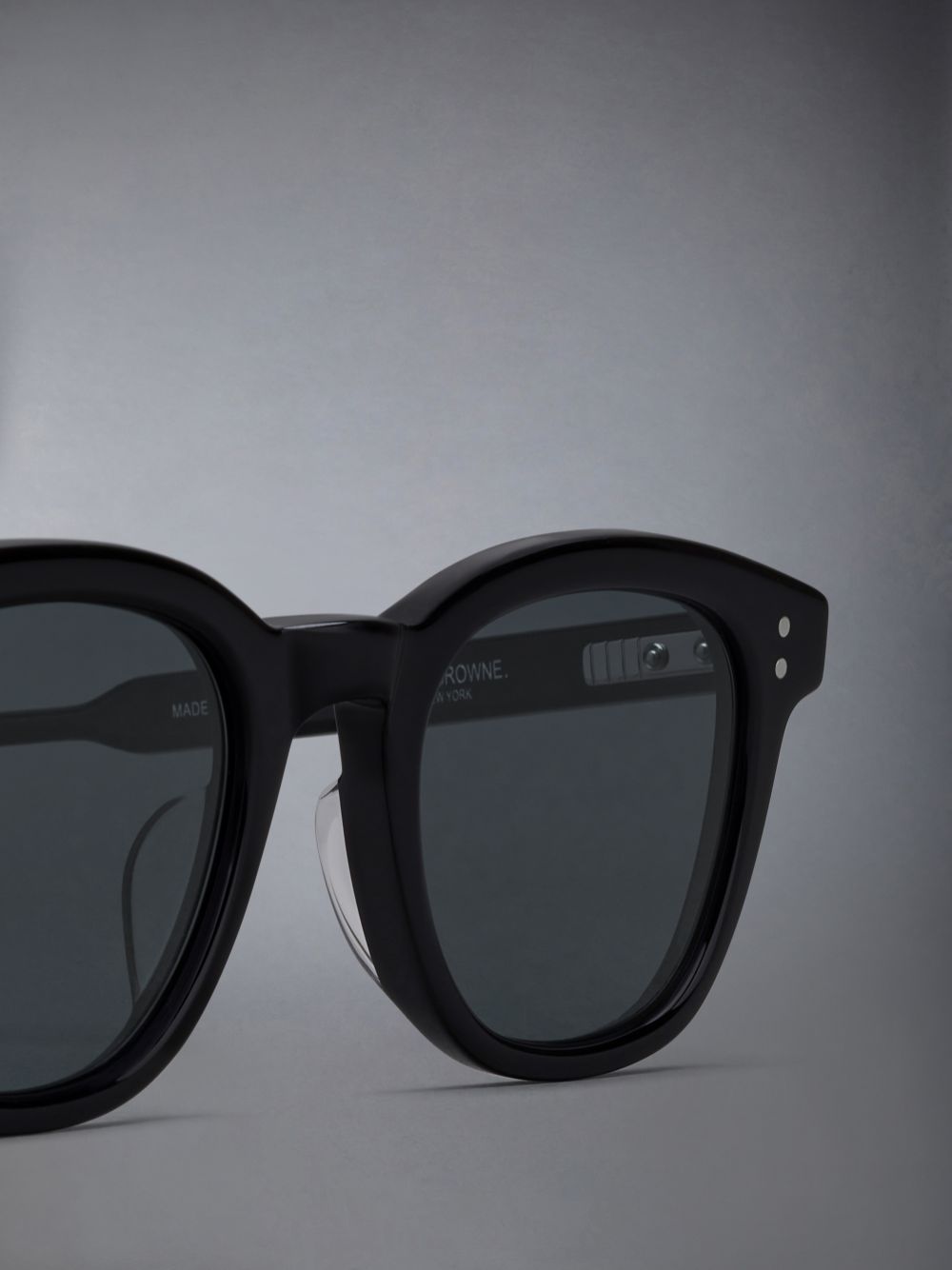 Black Women Thom Browne Acetate Rectangular Sunglasses | RCN43P10981