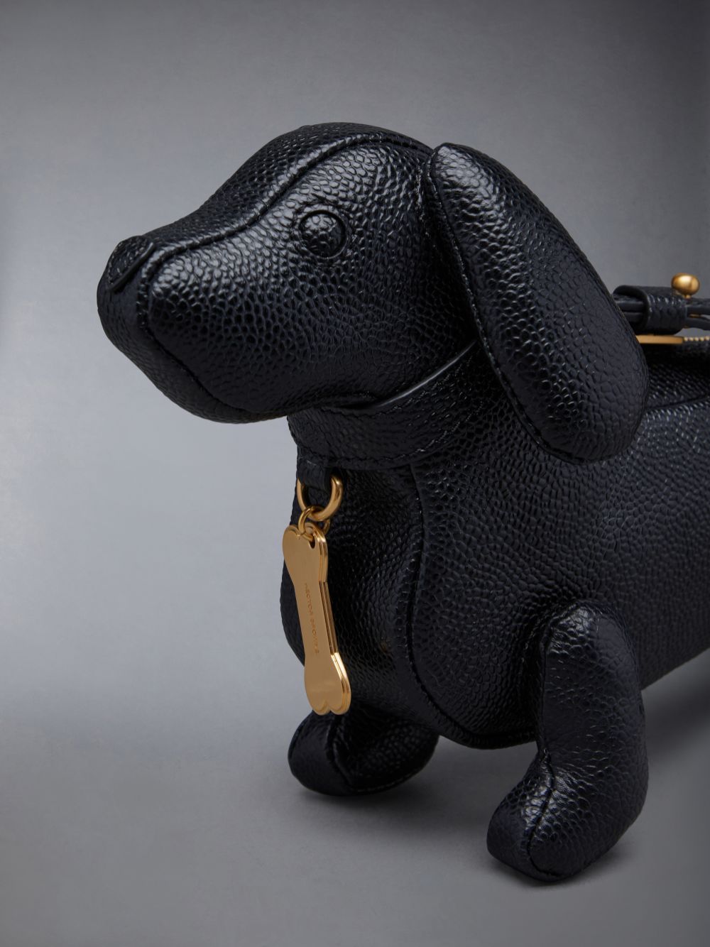 Black Women Thom Browne Mini Hector in Pebble Grain Crossbody Bags | XAL33O82713