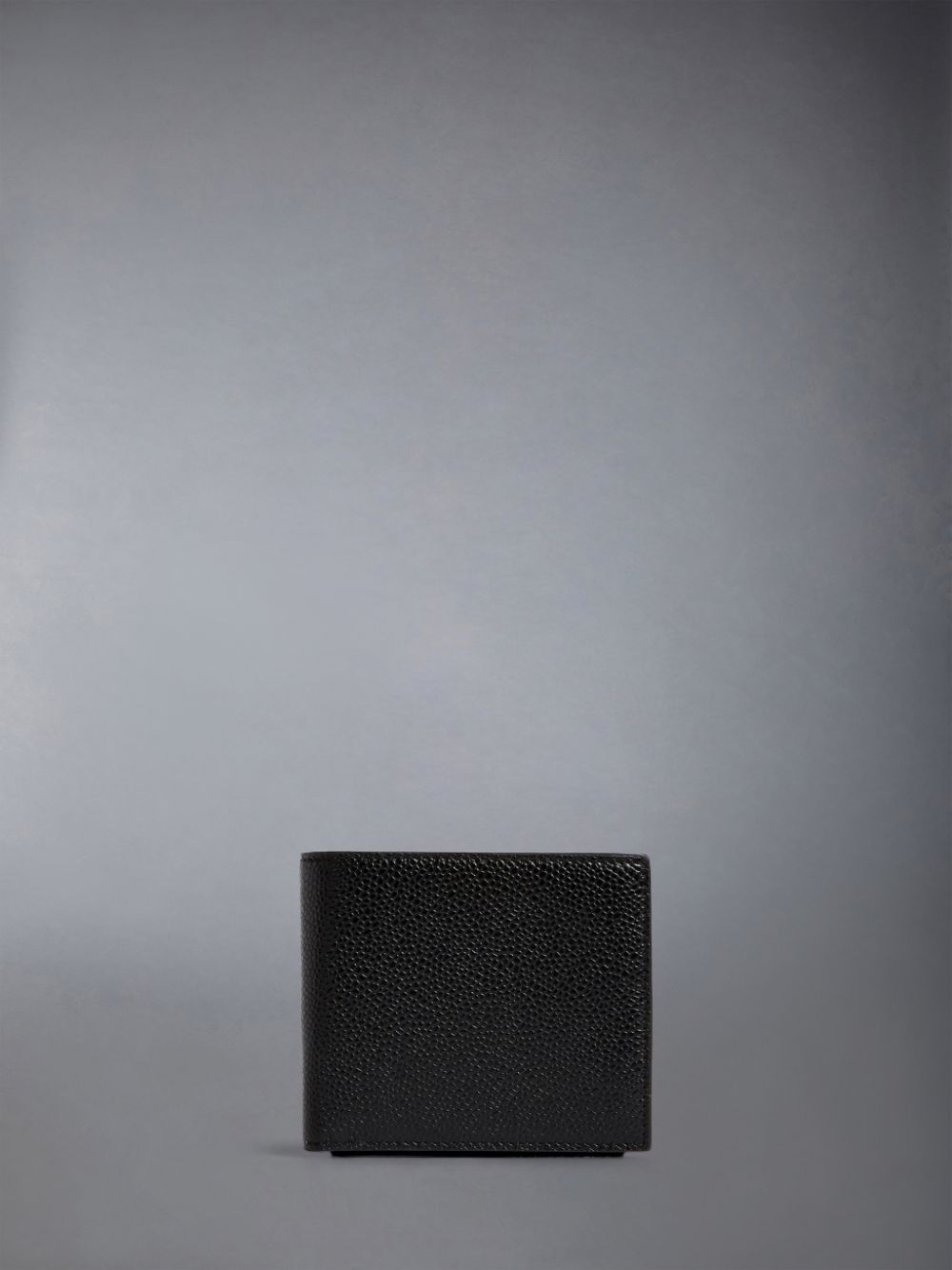 Black Women Thom Browne Pebble Grain Coin Purse Bifold Wallets | GSK13C29093