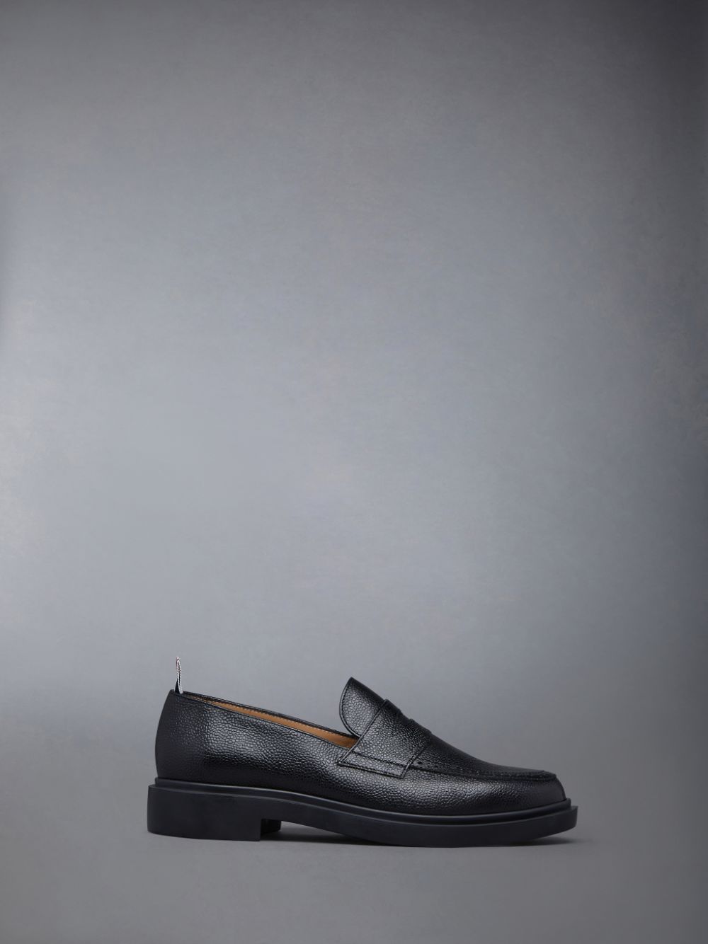 Black Women Thom Browne Pebble Grain Penny Loafers | MVO28X53562