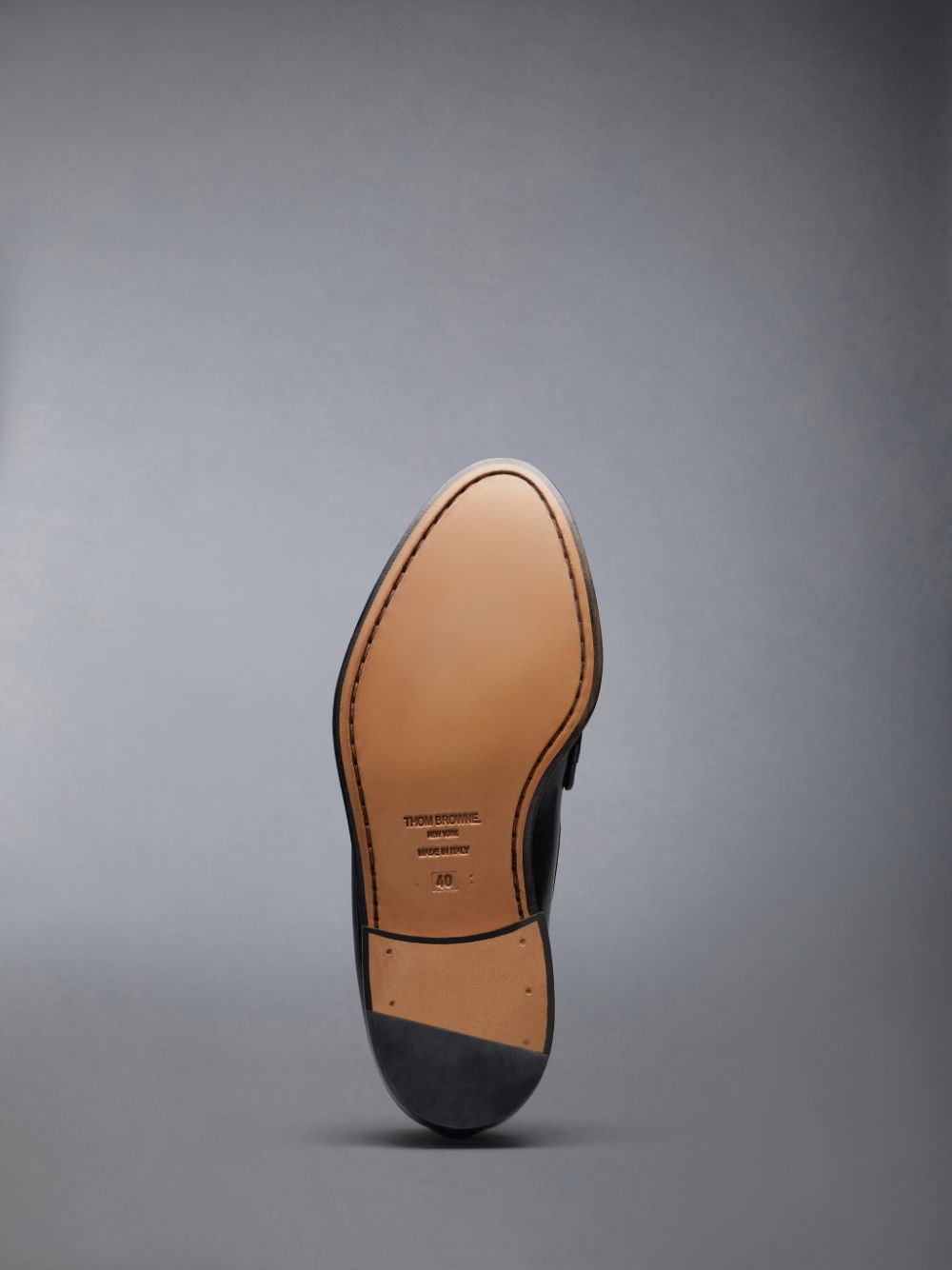Black Women Thom Browne Spazzolato Pleated Varsity Loafers | EPC67P38722