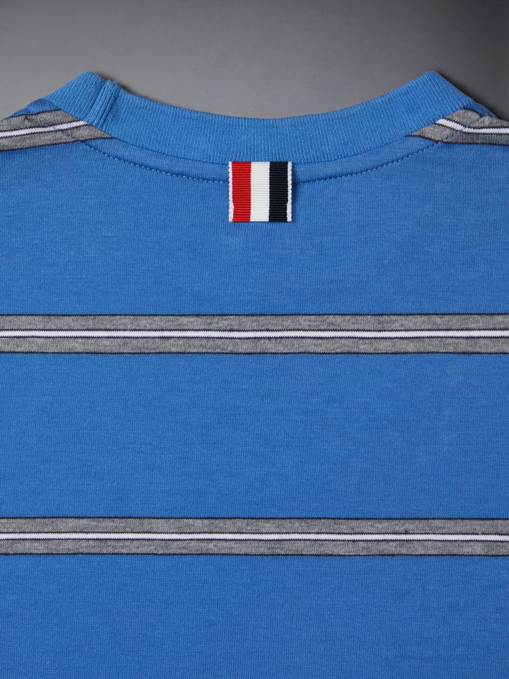 Blue Girls's Thom Browne Mid Weight Jersey Striped T Shirts | MLQ98J01605
