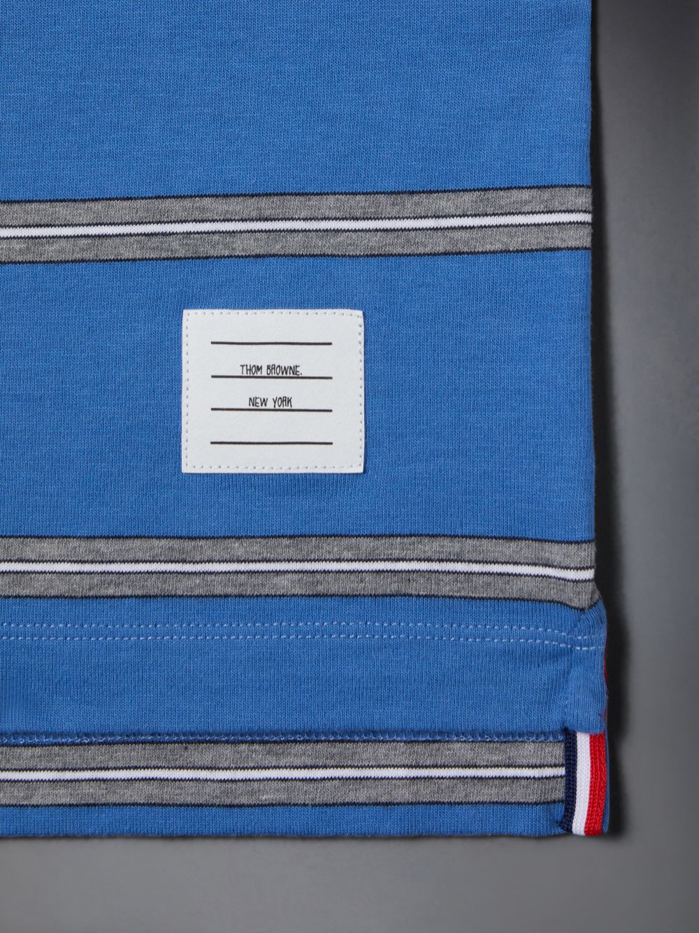 Blue Girls's Thom Browne Mid Weight Jersey Striped T Shirts | MLQ98J01605
