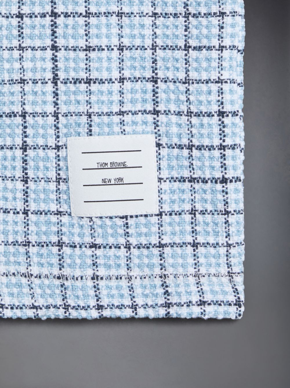 Blue Girls's Thom Browne Tweed Jersey Boxy T Shirts | CWS75C95788