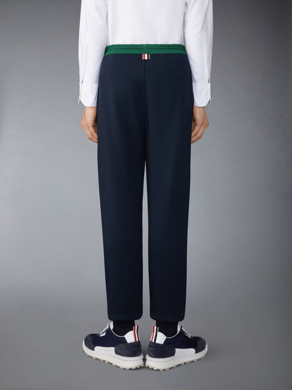 Blue Men Thom Browne Brushed Color Blocked Sweatpants | KZY95I40173