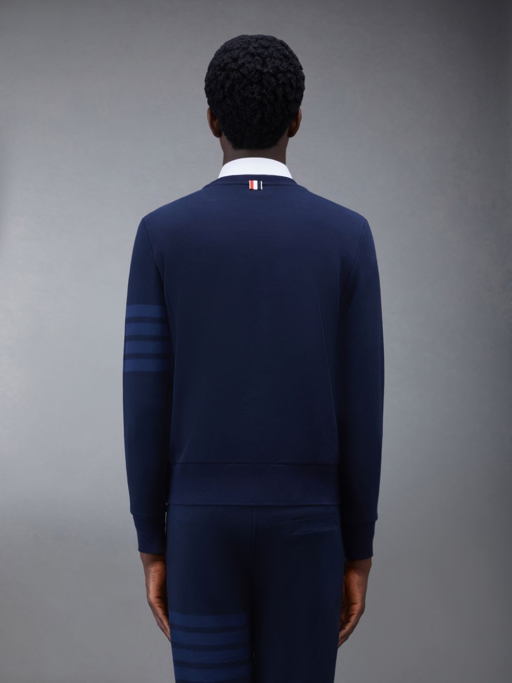 Blue Men Thom Browne Classic Loopback 4-Bar Relaxed Sweatshirts | ZSO84C46075