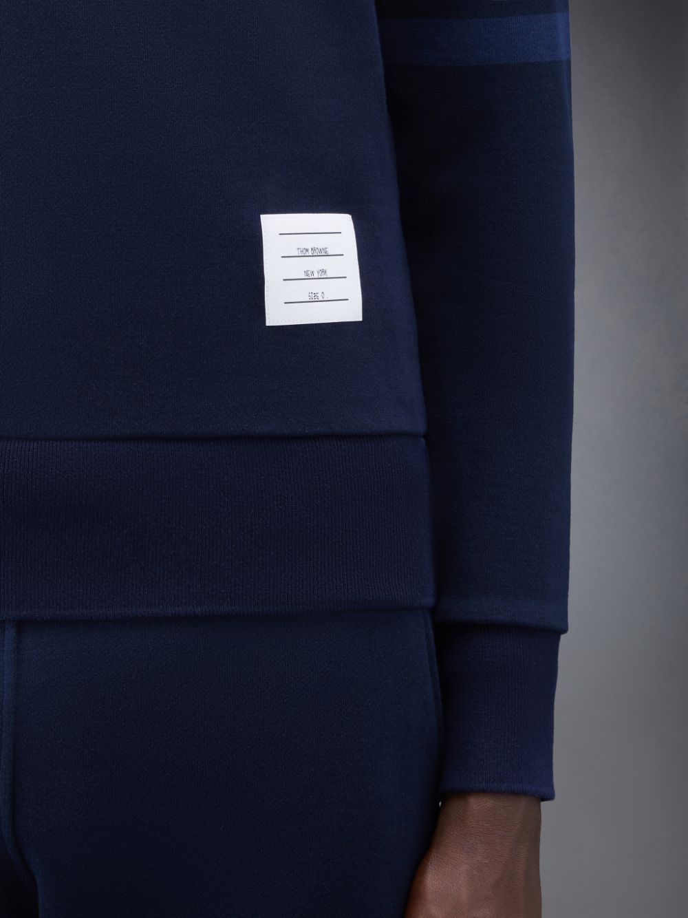 Blue Men Thom Browne Classic Loopback 4-Bar Relaxed Sweatshirts | ZSO84C46075