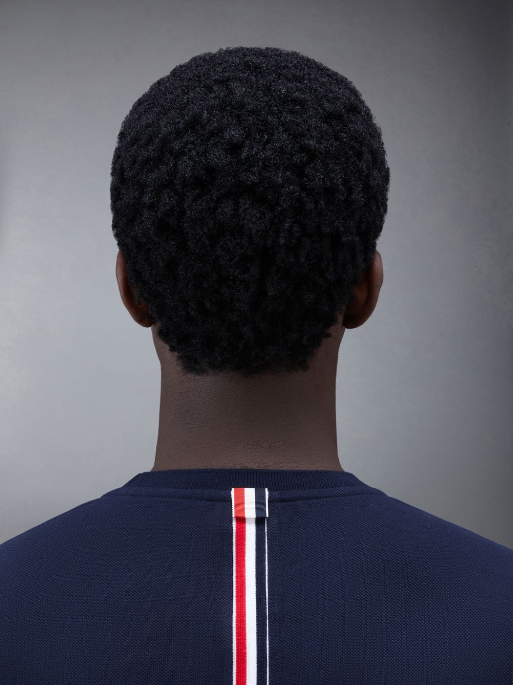 Blue Men Thom Browne Classic Pique Stripe T Shirts | GLU75G77328