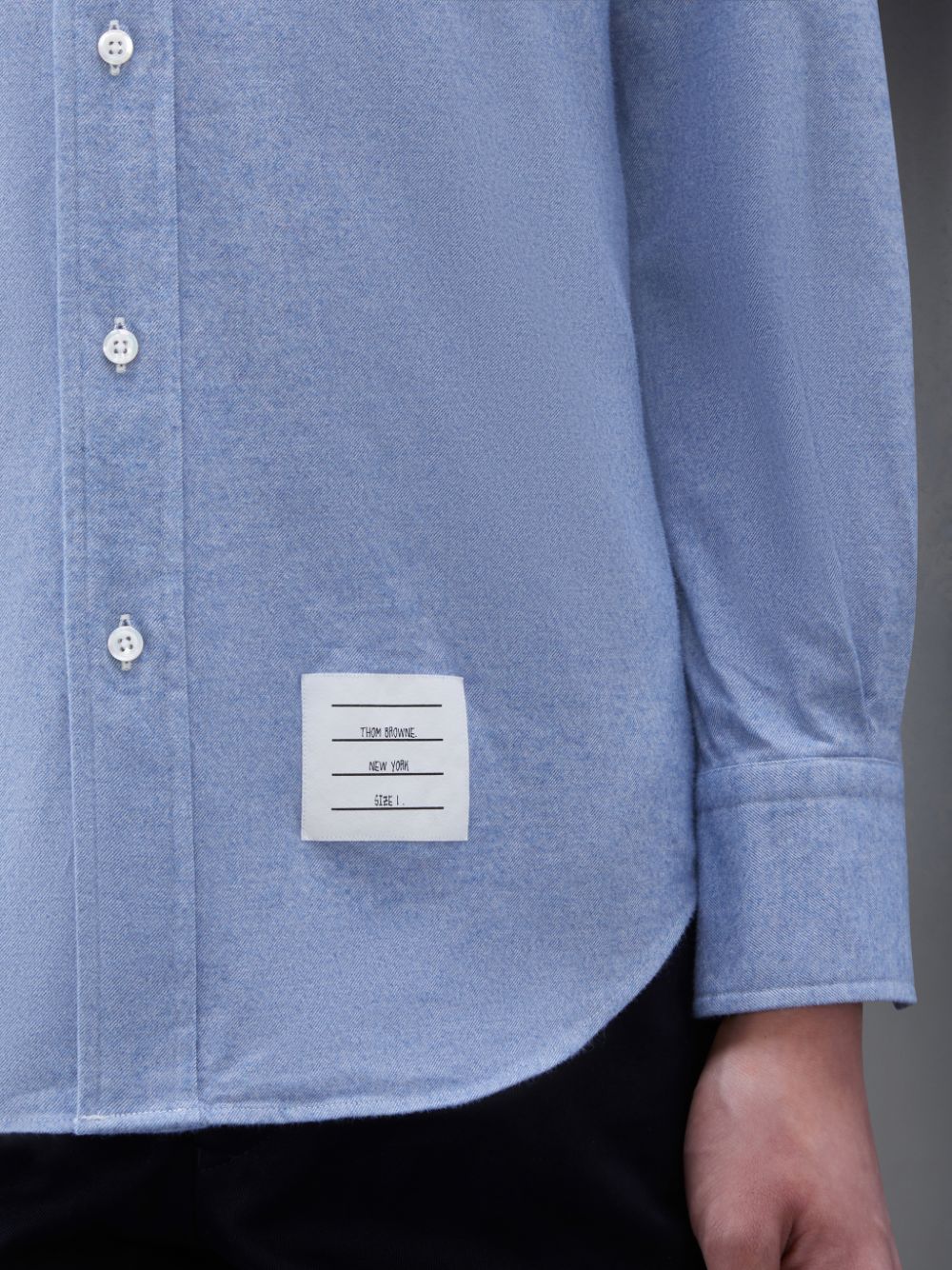 Blue Men Thom Browne Flannel 4-Bar Shirts | OCD95P12722