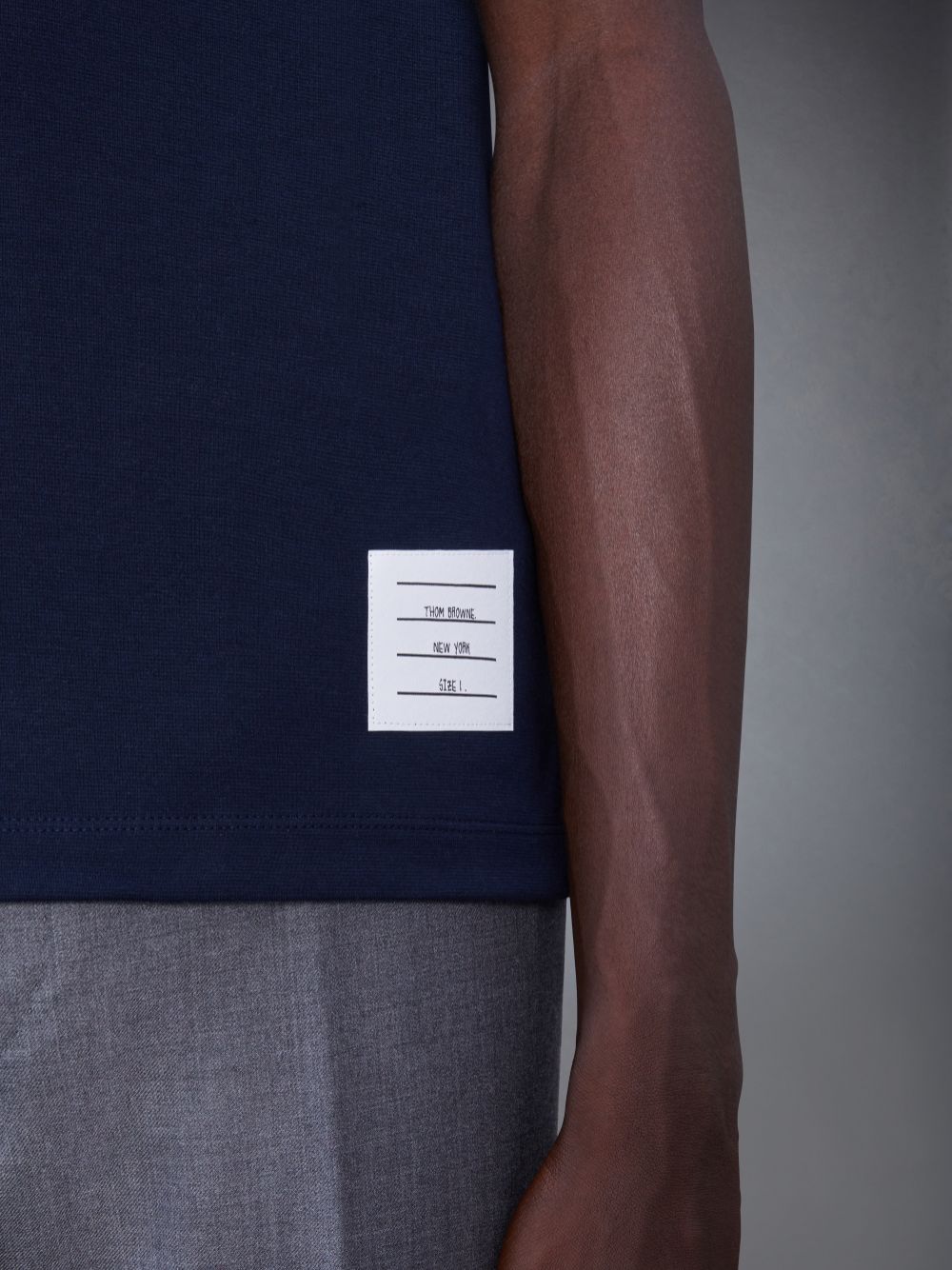 Blue Men Thom Browne Oversized Short Sleeve Pocket T Shirts | WMU89X24306