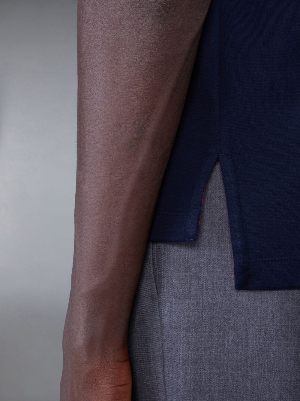 Blue Men Thom Browne Oversized Short Sleeve Pocket T Shirts | WMU89X24306