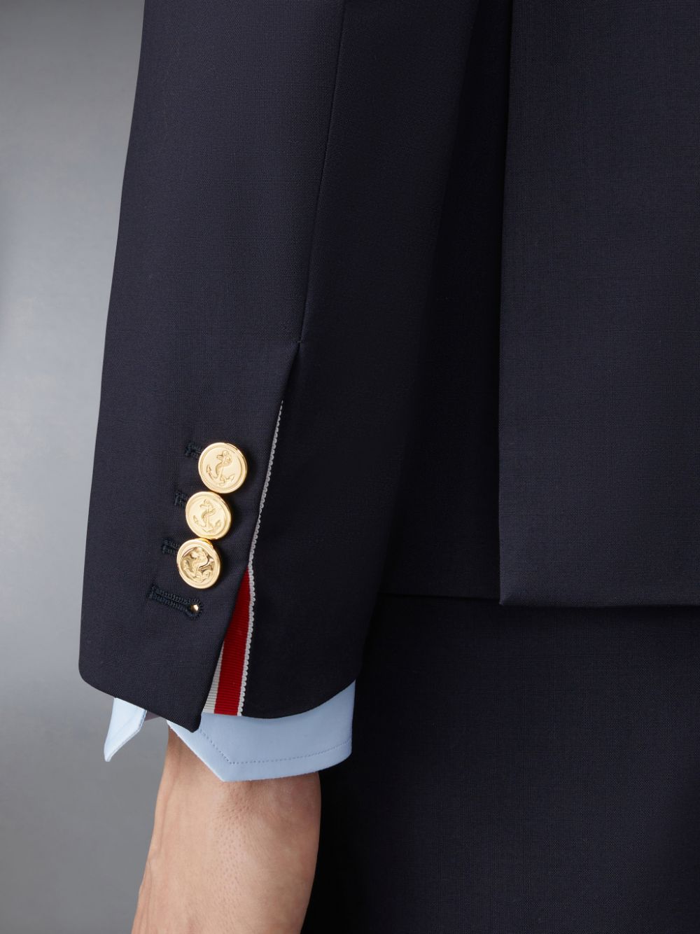 Blue Men Thom Browne Plain Weave 4-Bar Classic Sport Coats | IPY78F26376