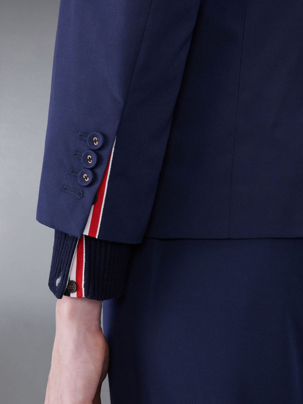 Blue Men Thom Browne Typewriter Cloth Armband Straight Fit Sport Coats | IJT67C81688