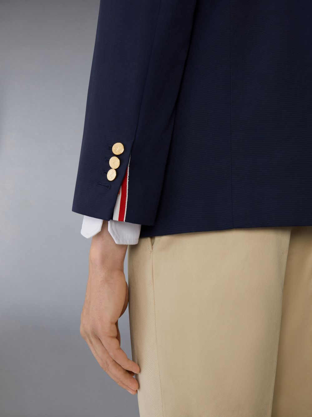 Blue Men Thom Browne Typewriter Cloth Grosgrain Placket Sport Coats | HEQ95B35558