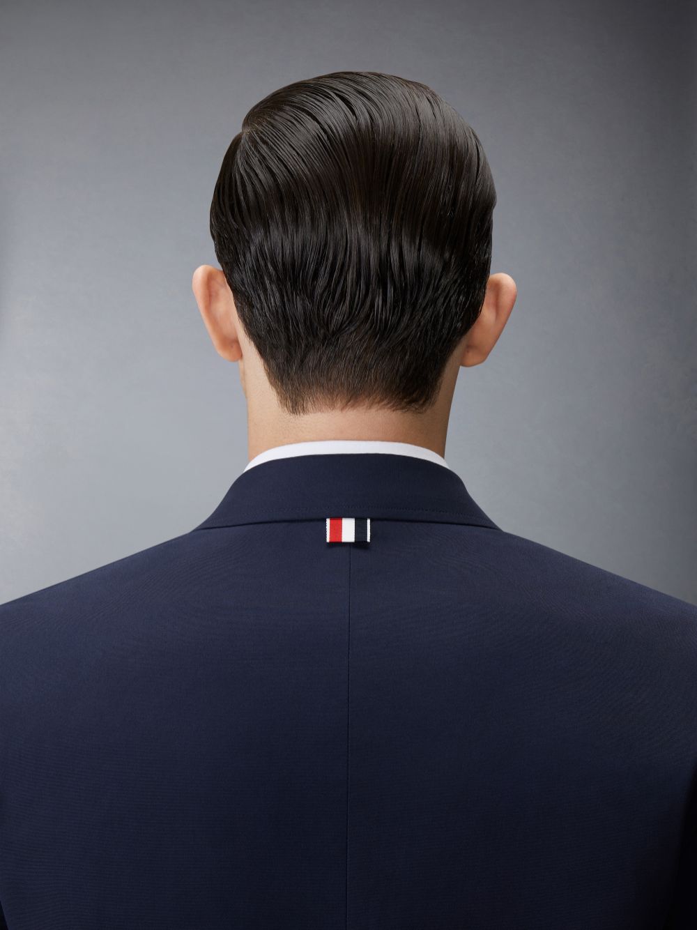 Blue Men Thom Browne Typewriter Cloth Grosgrain Placket Sport Coats | HEQ95B35558