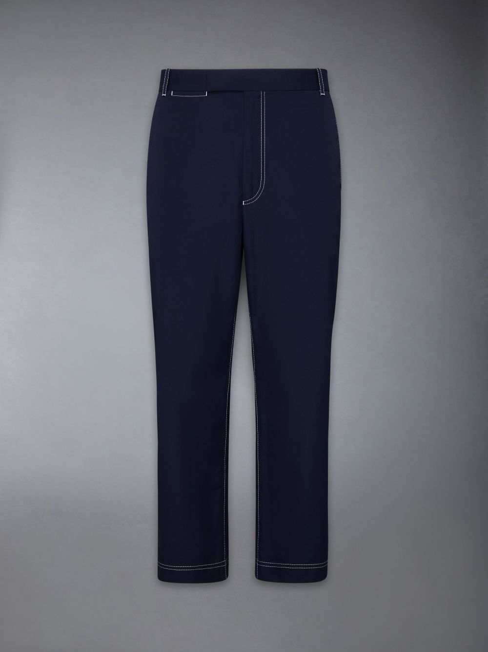 Blue Men Thom Browne Typewriter Unconstructed Straight Leg Pants | DDI03H39474