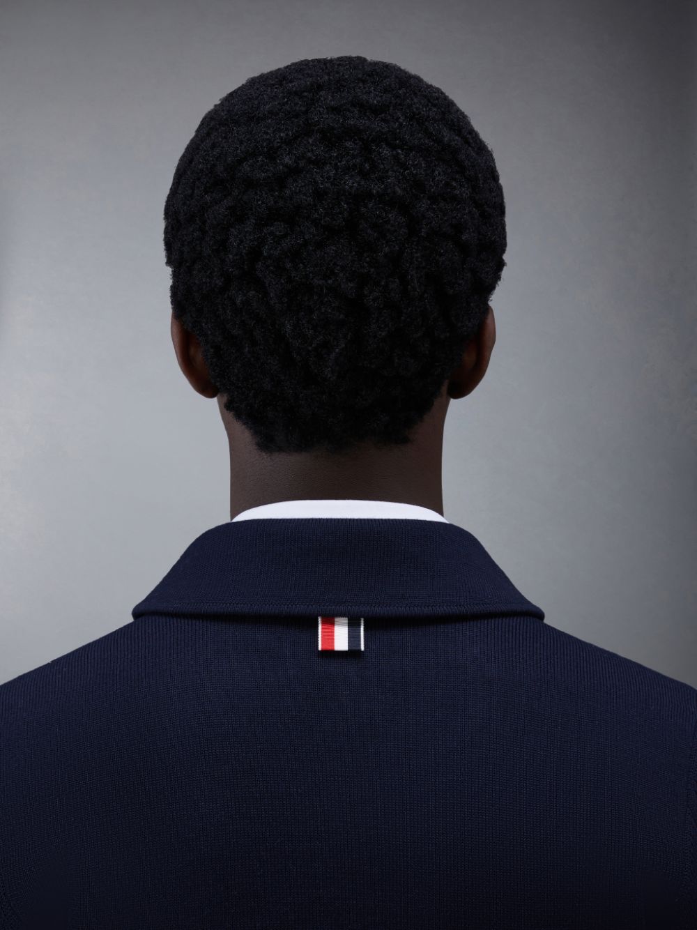 Blue Men Thom Browne Wool 4-Bar Sport Cardigan | VEV75N74737