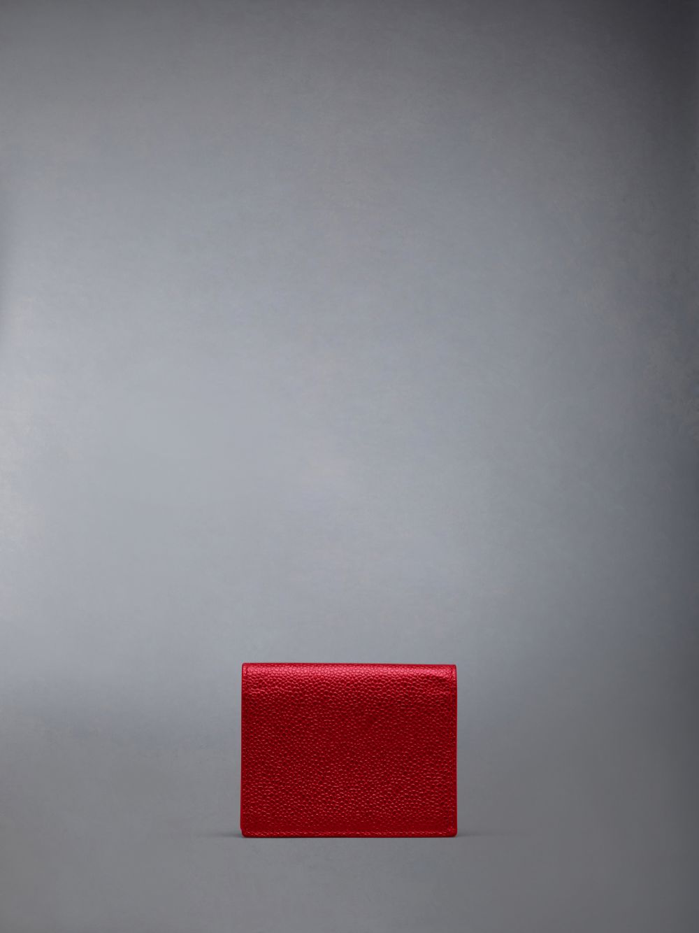 Blue Women Thom Browne Pebble Grain Leather Double Card Case | HCN49R48930