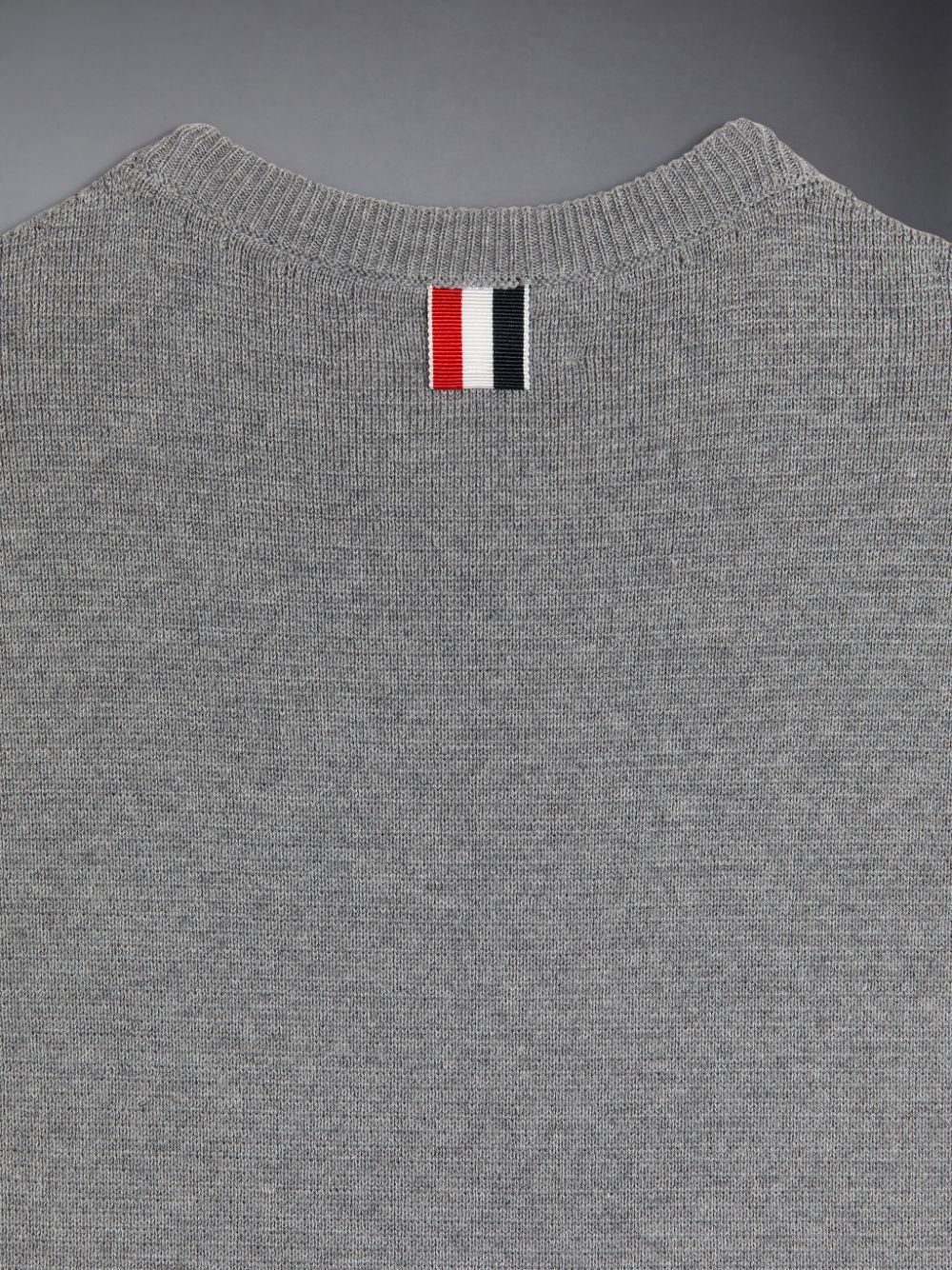 Grey Girls's Thom Browne Cotton Milano 4-Bar Pullover | EGV70J39957