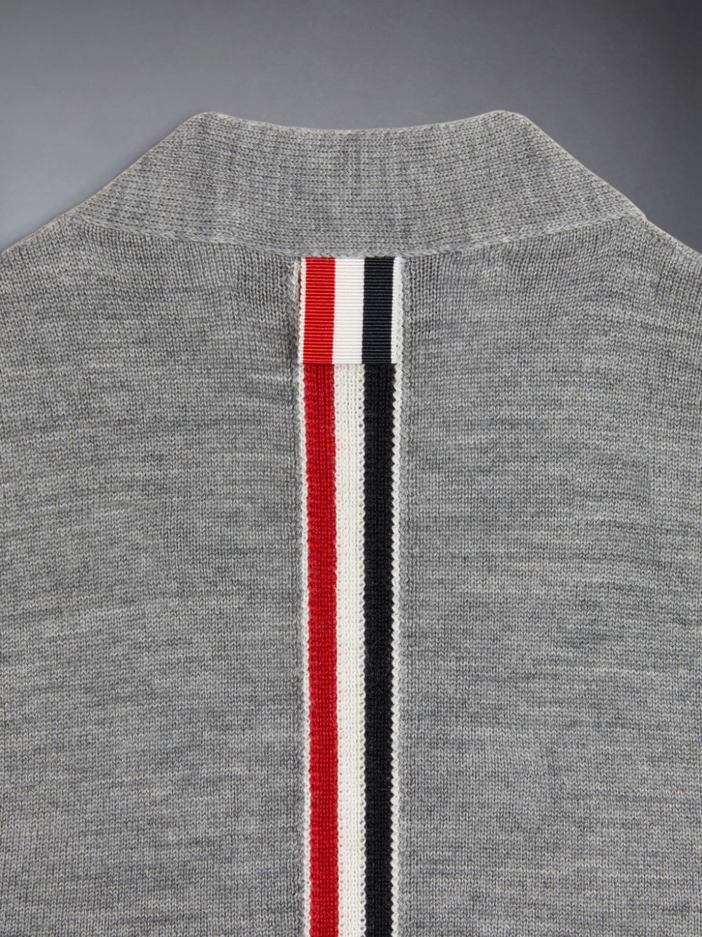 Grey Girls's Thom Browne Wool Stripe V-neck Cardigan Vest | QYT29E38164