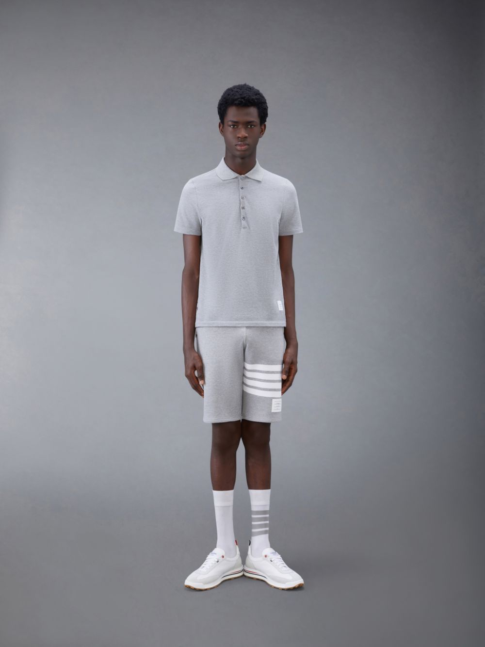 Grey Men Thom Browne Classic Loopback 4-Bar Sweatshorts | XFJ57F83233