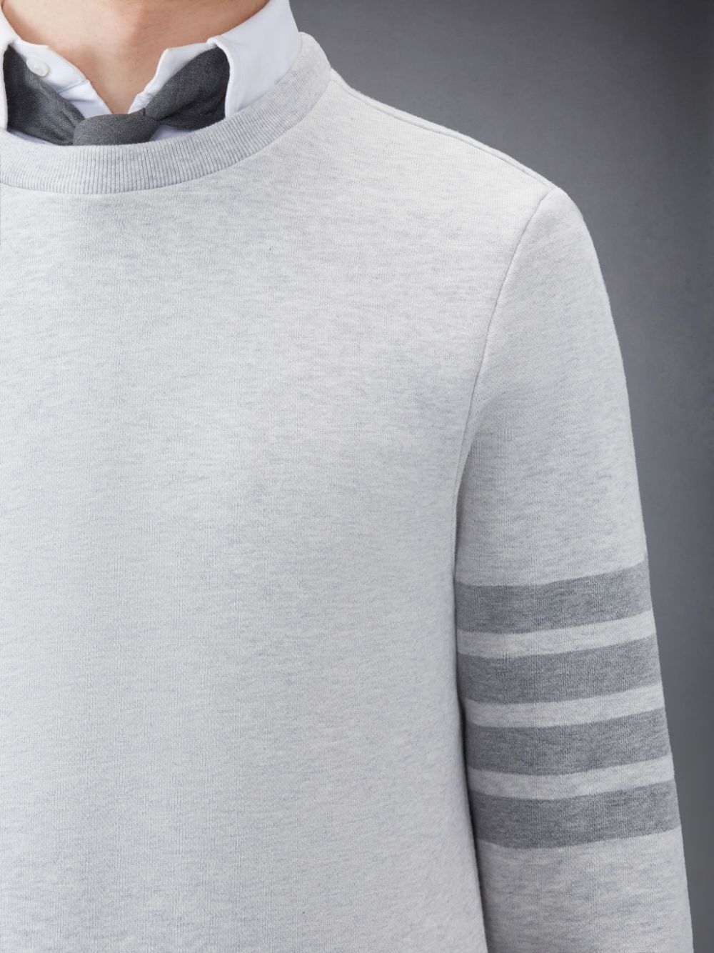 Grey Men Thom Browne Classic Loopback 4-Bar Sweatshirts | QWG24O18645