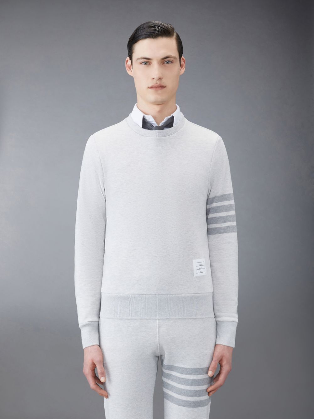 Grey Men Thom Browne Classic Loopback 4-Bar Sweatshirts | QWG24O18645