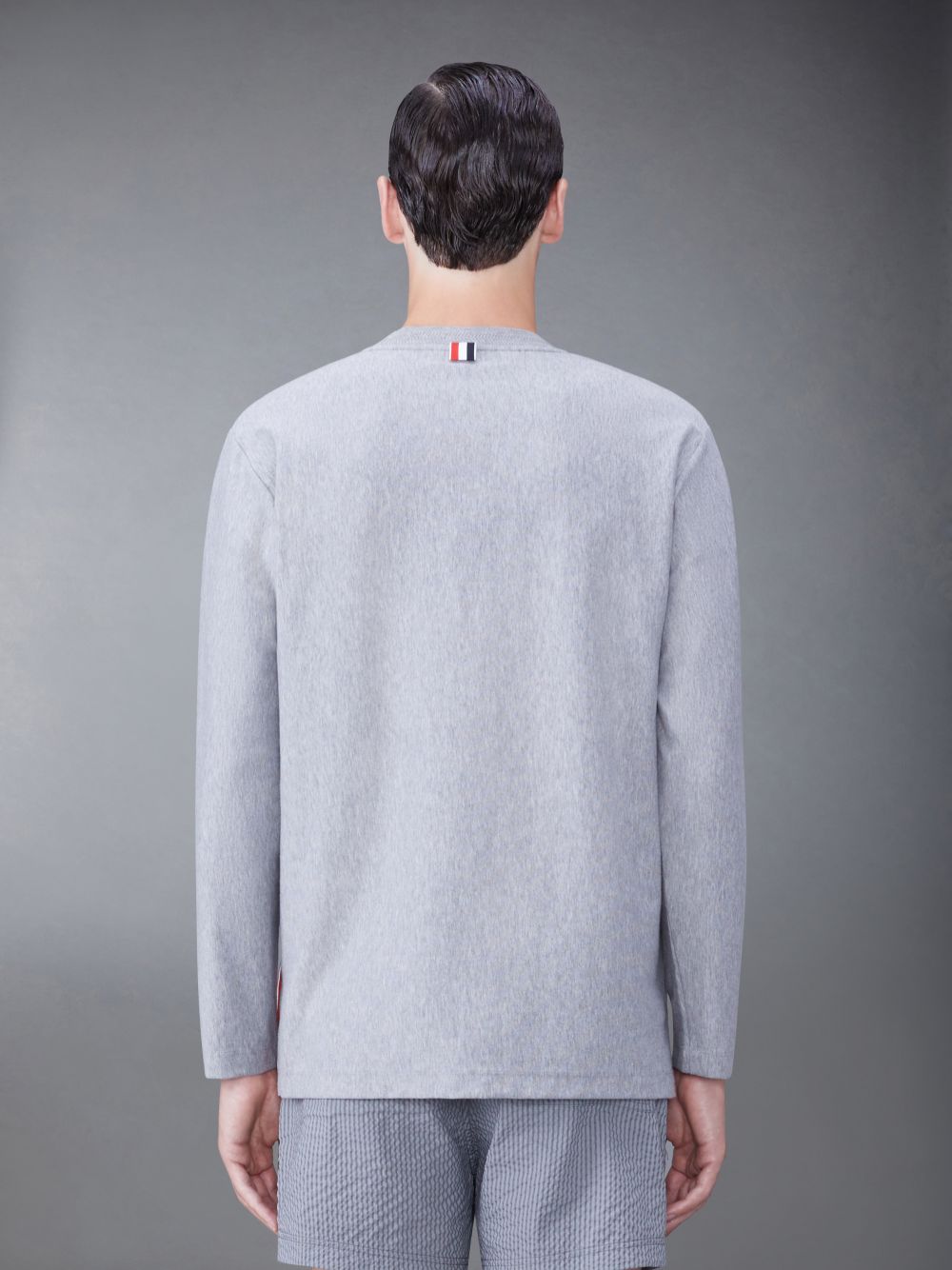 Grey Men Thom Browne Jersey Oversized T Shirts | GPV95O70248