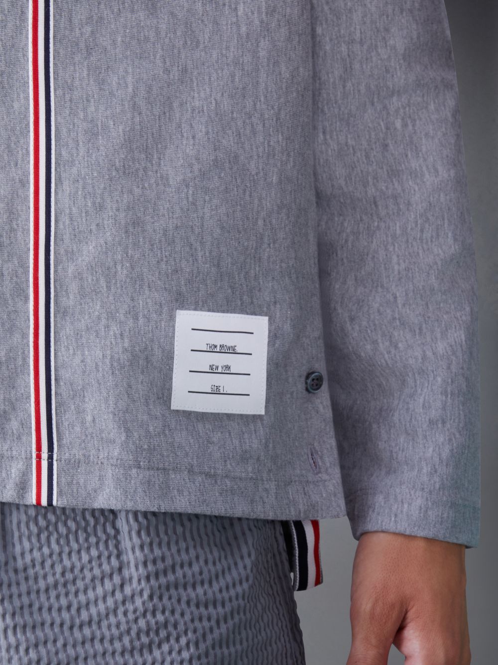 Grey Men Thom Browne Jersey Oversized T Shirts | GPV95O70248