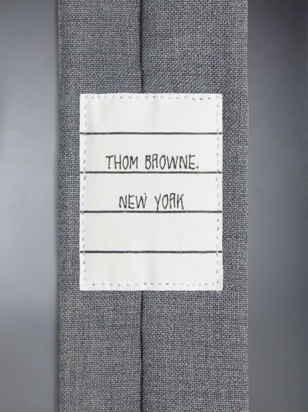 Grey Men Thom Browne Medium Plain Weave 4-Bar Ties | CQB06J65094