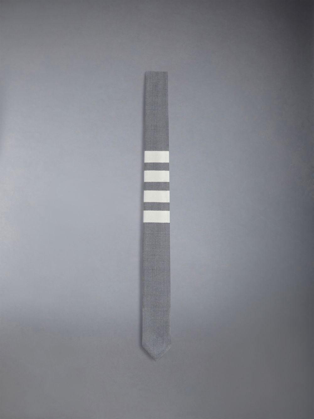 Grey Men Thom Browne Medium Plain Weave 4-Bar Ties | CQB06J65094