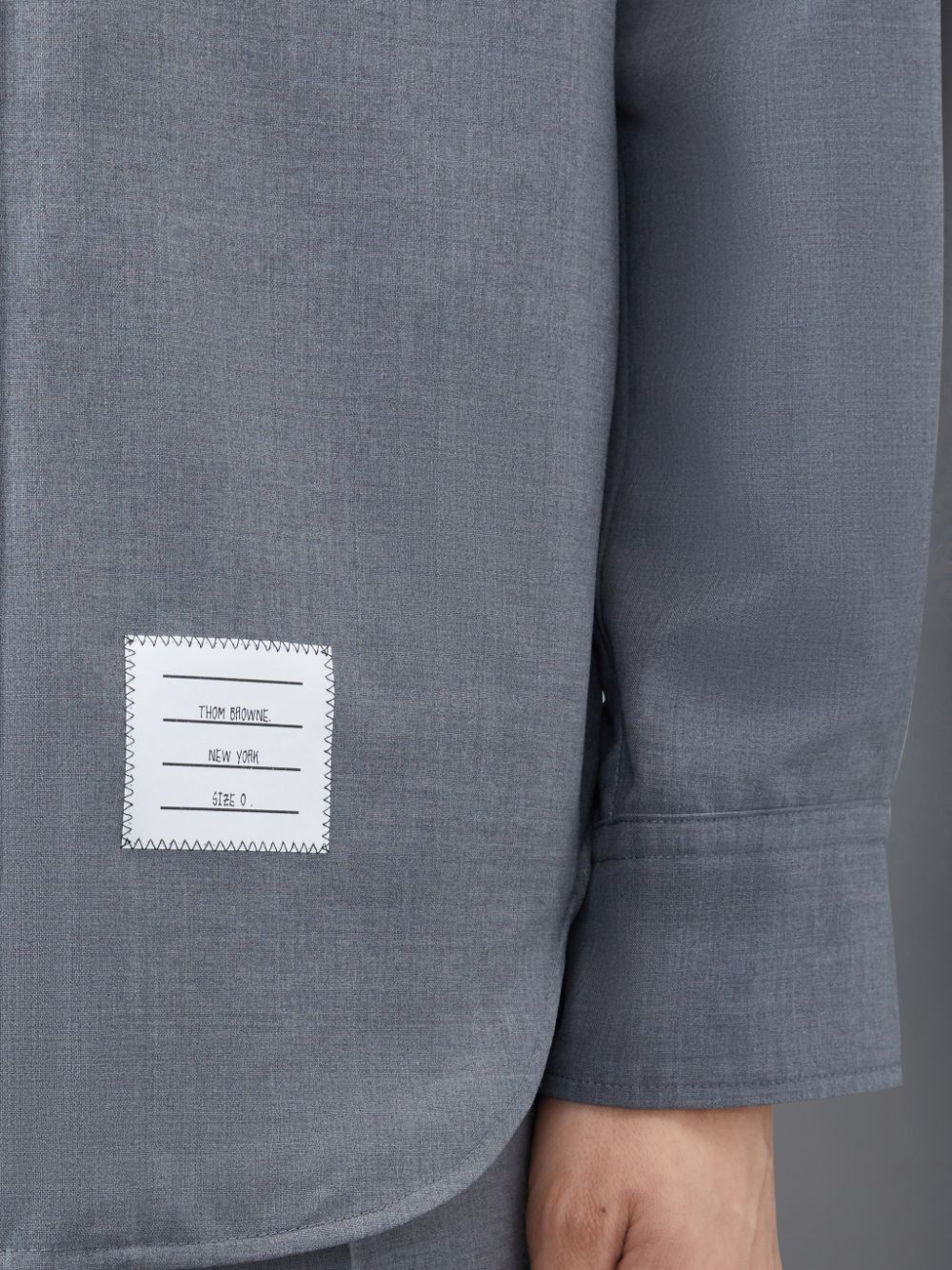 Grey Men Thom Browne Plain Weave 4-Bar Jacket Shirts | BSZ52N66911