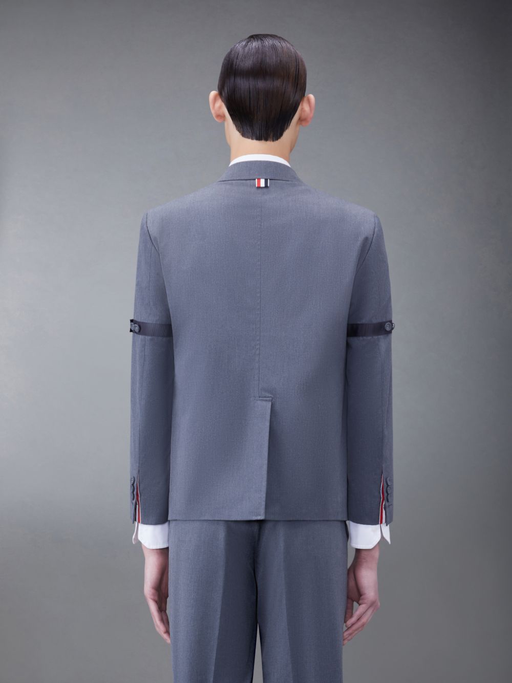 Grey Men Thom Browne Typewriter Cloth Armband Sport Coats | SGR03I85298