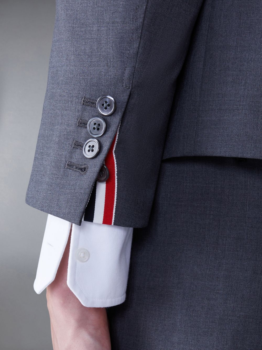 Grey Men Thom Browne Wool 4-Bar Sack Sport Coats | XMN12I57867