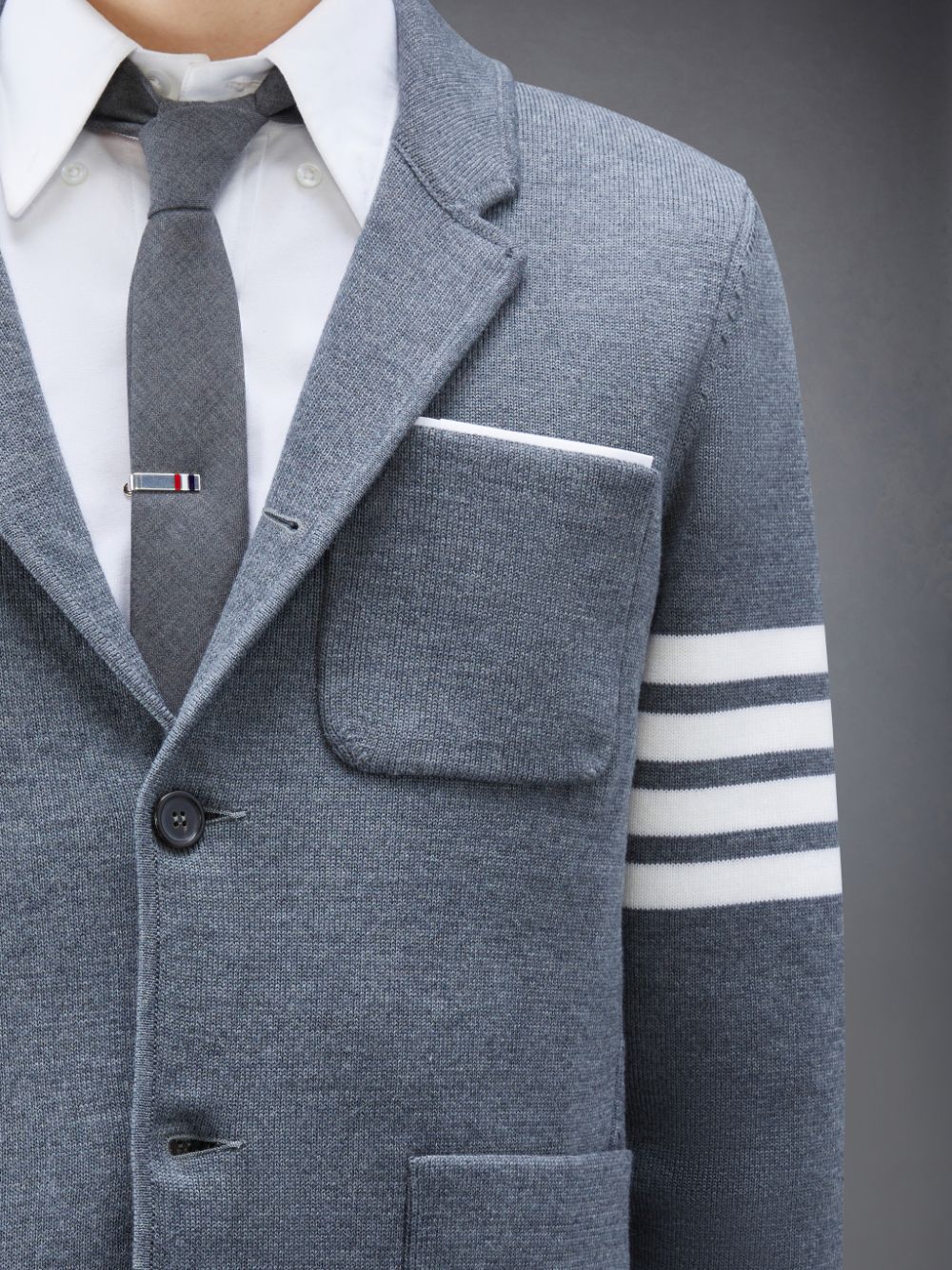 Grey Men Thom Browne Wool 4-Bar Sport Coats | VFX82B68914
