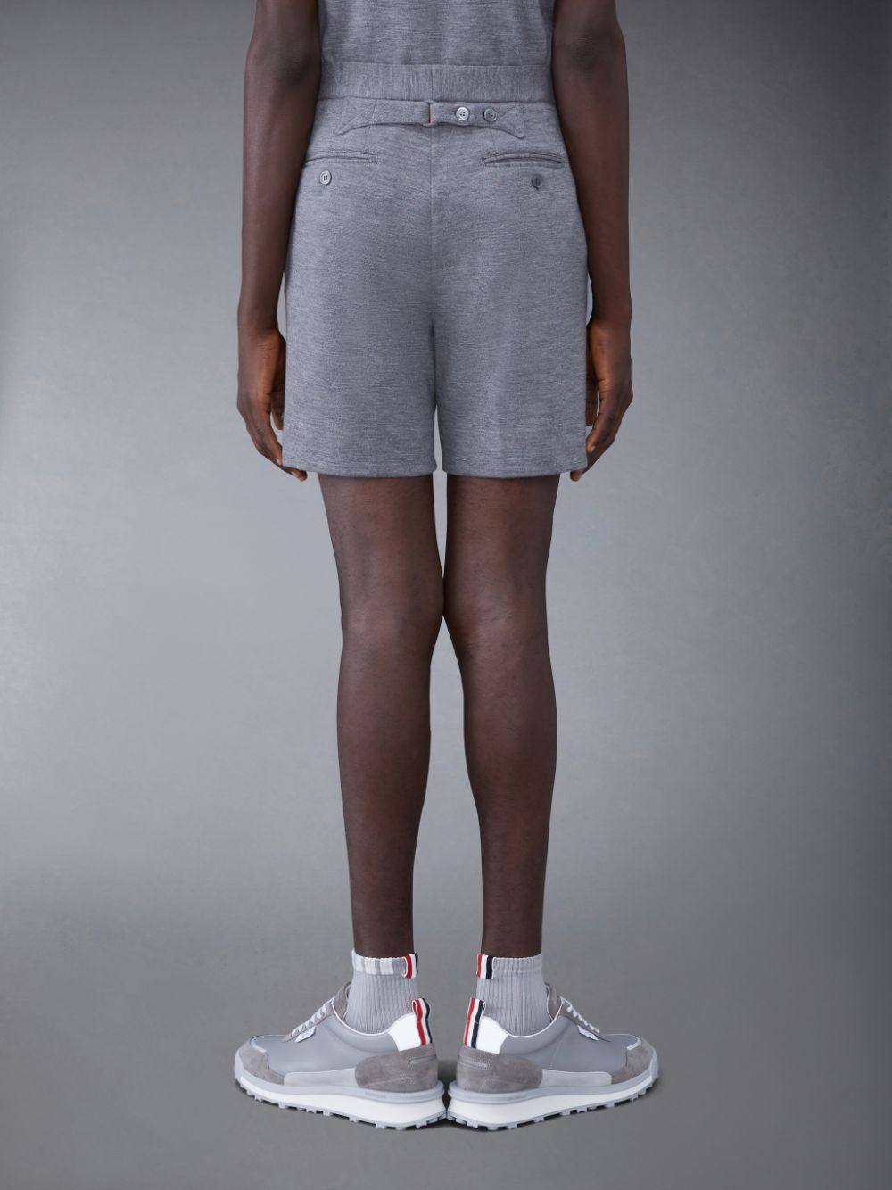 Grey Men Thom Browne Wool Midi Shorts | SCP89T48927