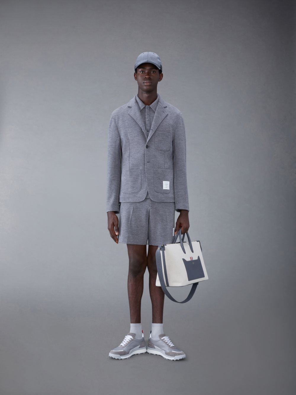 Grey Men Thom Browne Wool Midi Shorts | SCP89T48927