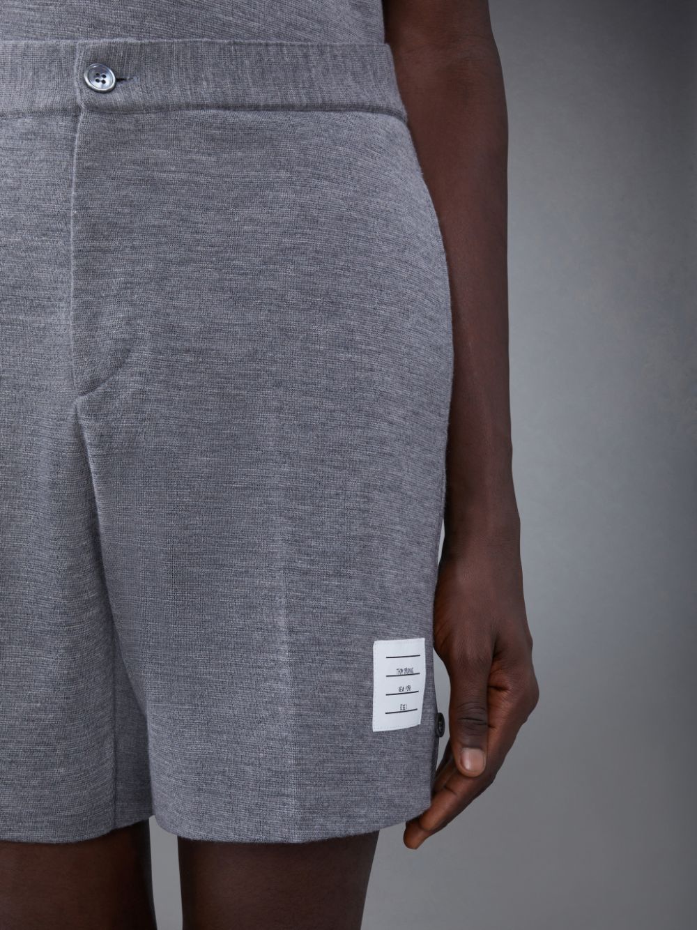 Grey Men Thom Browne Wool Midi Shorts | SCP89T48927