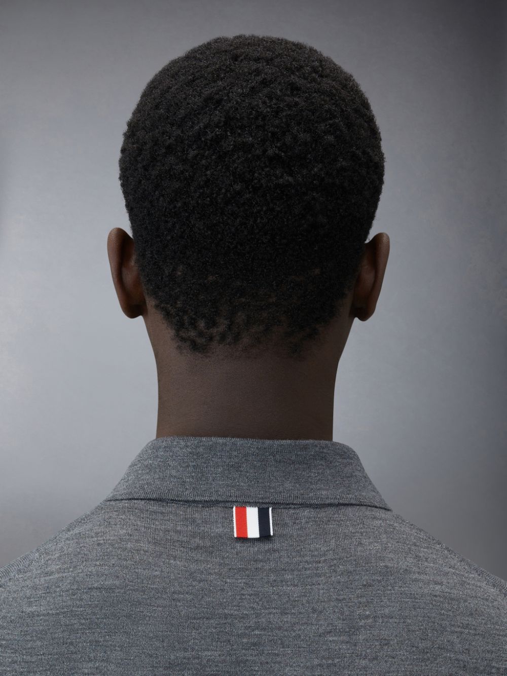 Grey Men Thom Browne Wool Short Sleeve Polo Shirt | FIQ51D76665