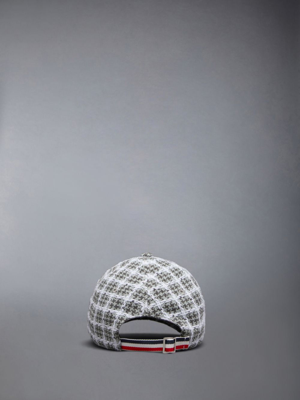 Grey Women Thom Browne Check Summer Tweed Classic Baseball Caps | CDW85L12071