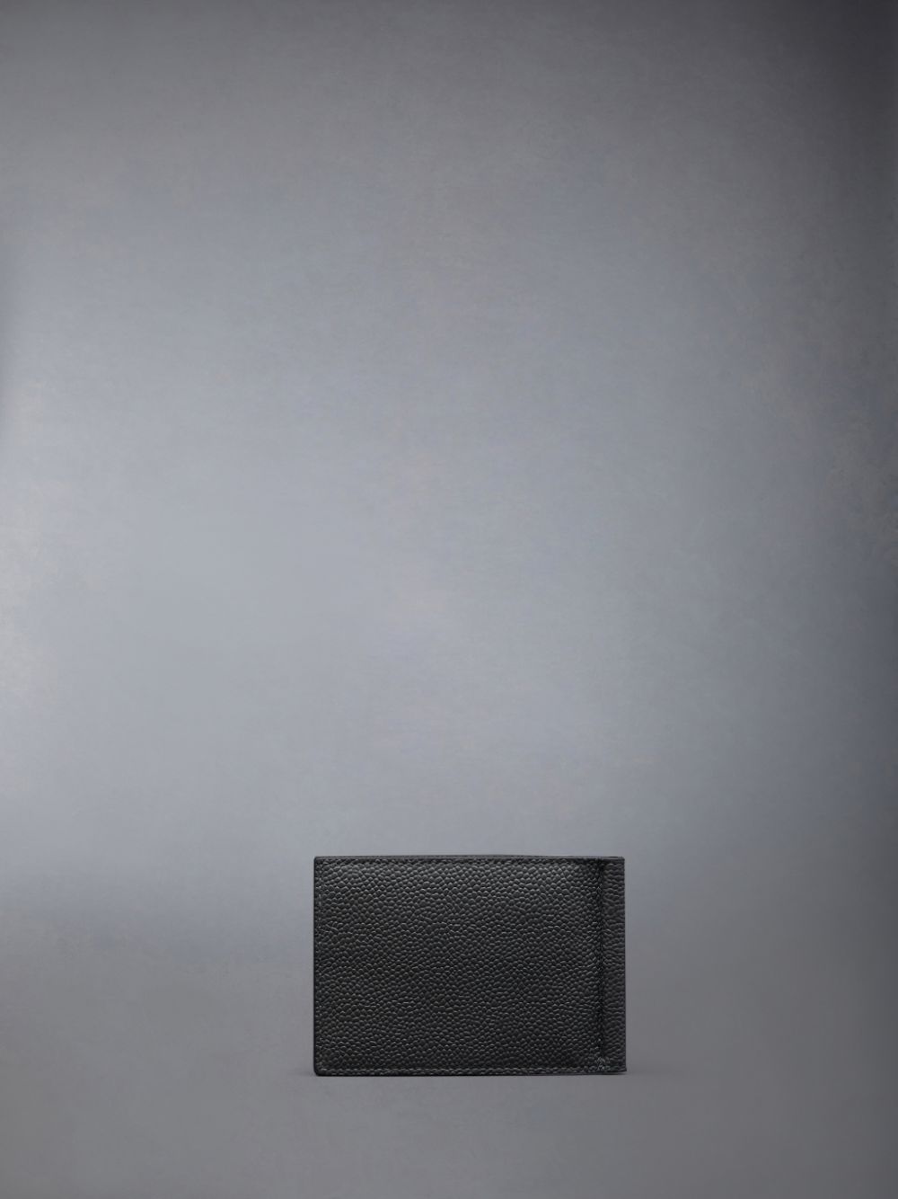 Grey Women Thom Browne Pebble Grain Leather Money Clip Wallets | PLN22T57273