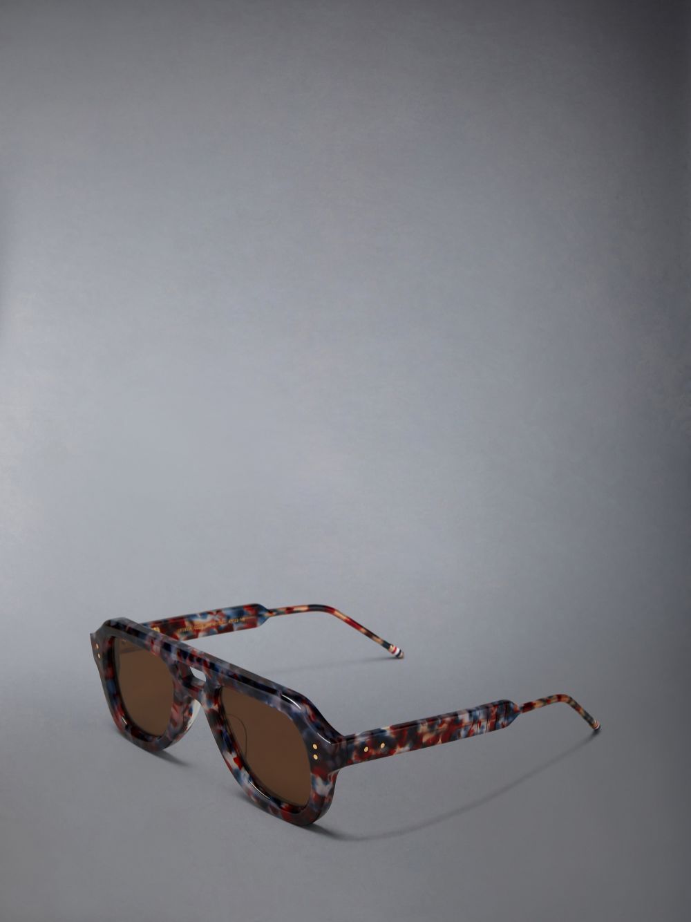 Multicolor Women Thom Browne Acetate Aviator Sunglasses | ZPE65R61588