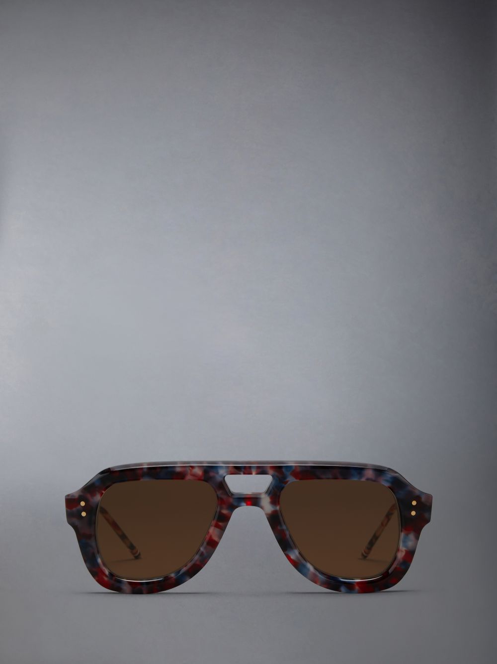 Multicolor Women Thom Browne Acetate Aviator Sunglasses | ZPE65R61588