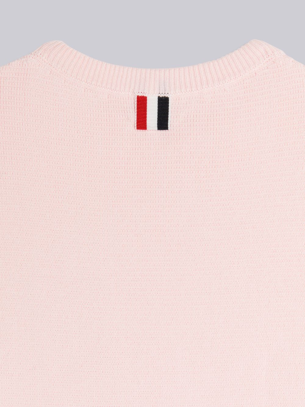 Pink Girls's Thom Browne Light Pink Milano Stitch Cotton 4-Bar Crew Neck Pullover | TQU79D46771