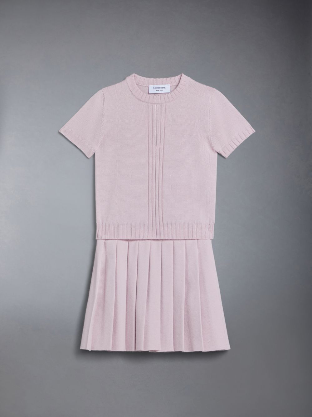 Pink Girls's Thom Browne Wool Knit T Shirts | PKT03K42228