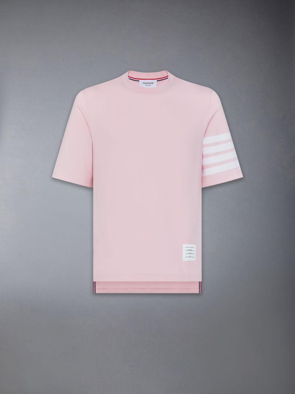 Pink Men Thom Browne Jersey 4-Bar Short Sleeve T Shirts | CHS53O52965