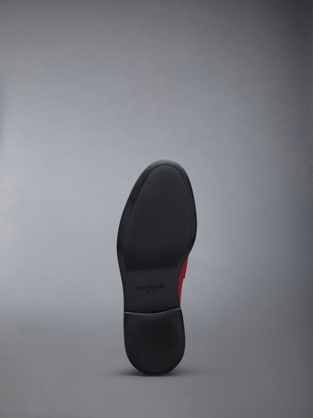 Red Women Thom Browne Pebble Grain Leather Penny Loafers | LQE11Q93870