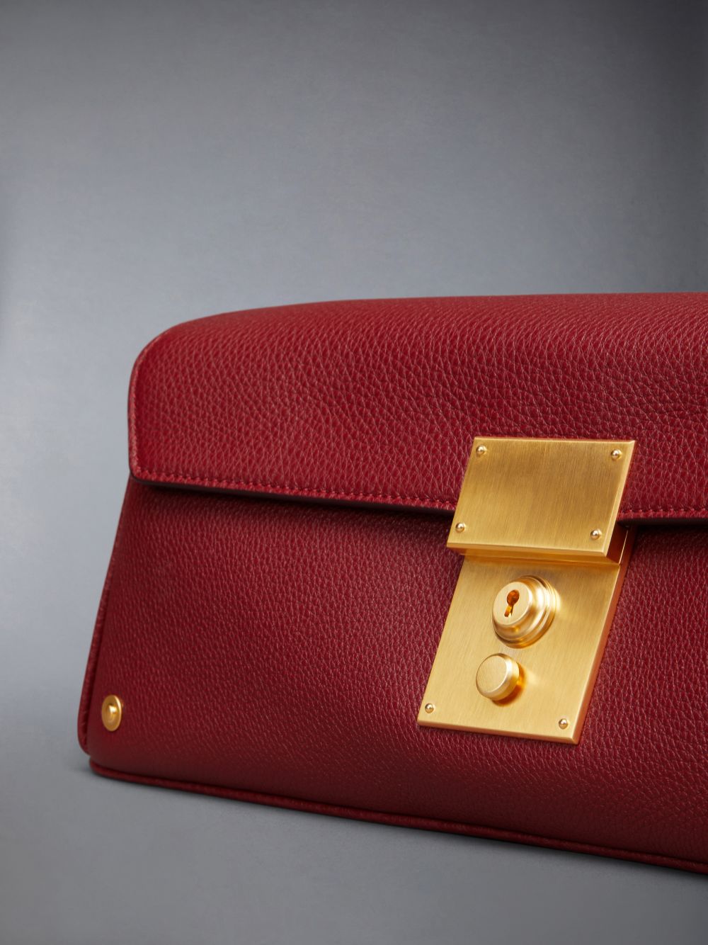 Red Women Thom Browne Soft Pebble Grain Mrs.uette Clutch Bags | PZA58Q24634